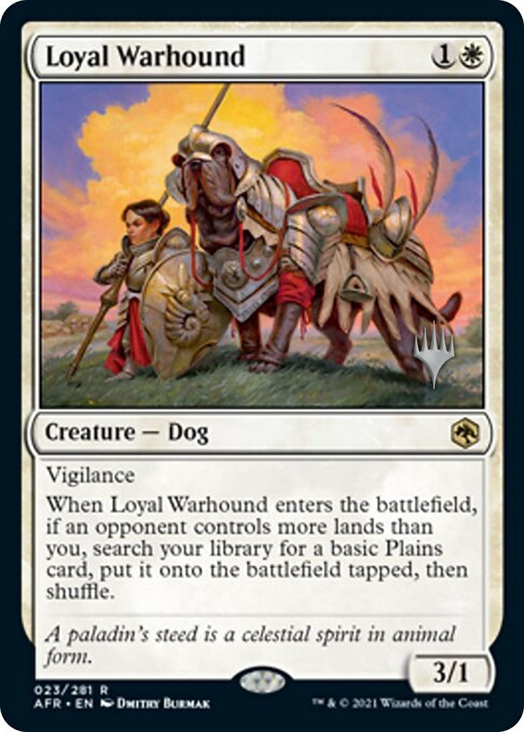 Image for Loyal Warhound (23) [Adventures in the Forgotten Realms] - Magic: The Gathering