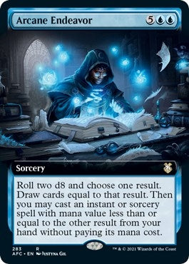 Image for Arcane Endeavor (Extended Art) (283) [Adventures in the Forgotten Realms] - Magic: The Gathering