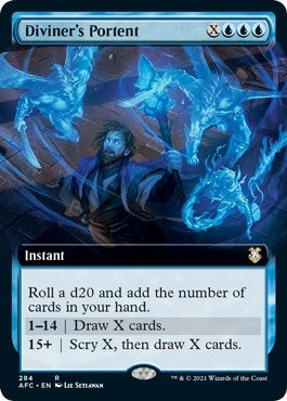 Diviner's Portent (Extended Art) (284) [Commander: Adventures in the Forgotten Realms]