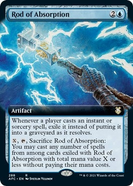 Image for Rod of Absorption (Extended Art) (288) [Adventures in the Forgotten Realms] - Magic: The Gathering