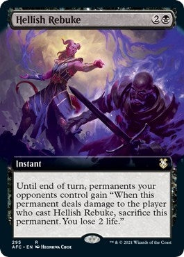 Image for Hellish Rebuke (Extended Art) (295) [Adventures in the Forgotten Realms] - Magic: The Gathering