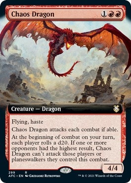 Image for Chaos Dragon (Extended Art) (299) [Adventures in the Forgotten Realms] - Magic: The Gathering