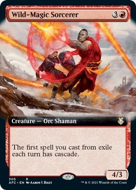 Image for Wild-Magic Sorcerer (Extended Art) (305) [Adventures in the Forgotten Realms] - Magic: The Gathering