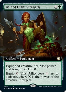 Image for Belt of Giant Strength (Extended Art) (307) [Adventures in the Forgotten Realms] - Magic: The Gathering