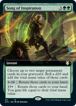 Image for Song of Inspiration (Extended Art) (311) [Adventures in the Forgotten Realms] - Magic: The Gathering