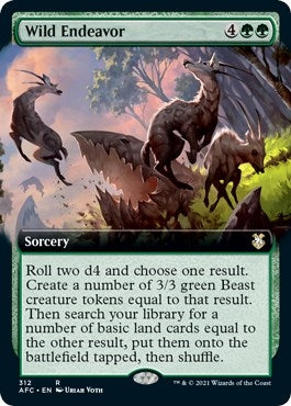 Image for Wild Endeavor (Extended Art) (312) [Adventures in the Forgotten Realms] - Magic: The Gathering