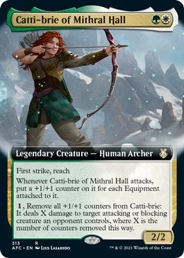 Image for Catti-brie of Mithral Hall (Extended Art) (313) [Adventures in the Forgotten Realms] - Magic: The Gathering