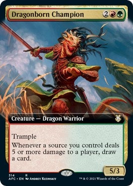 Image for Dragonborn Champion (Extended Art) (314) [Adventures in the Forgotten Realms] - Magic: The Gathering