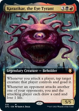 Image for Karazikar, the Eye Tyrant (Extended Art) (319) [Adventures in the Forgotten Realms] - Magic: The Gathering