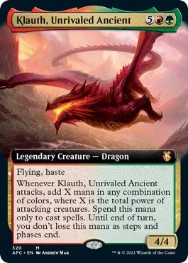 Image for Klauth, Unrivaled Ancient (Extended Art) (320) [Adventures in the Forgotten Realms] - Magic: The Gathering