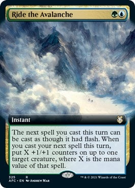 Image for Ride the Avalanche (Extended Art) (325) [Adventures in the Forgotten Realms] - Magic: The Gathering