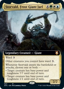 Image for Storvald, Frost Giant Jarl (Extended Art) (327) [Adventures in the Forgotten Realms] - Magic: The Gathering