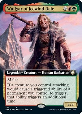 Image for Wulfgar of Icewind Dale (Extended Art) (329) [Adventures in the Forgotten Realms] - Magic: The Gathering