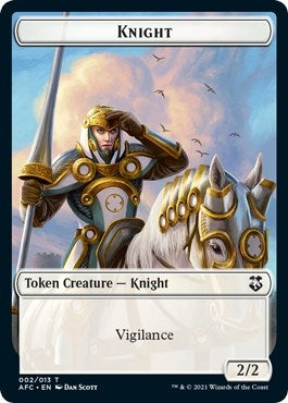 Image for Knight // Saproling Double-Sided Token (2 // 8) [Adventures in the Forgotten Realms] - Magic: The Gathering