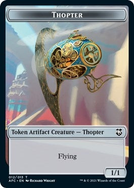 Image for Thopter // Treasure Double-Sided Token (12 // 15) [Adventures in the Forgotten Realms] - Magic: The Gathering