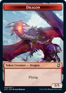 Image for Dragon // Dragon Spirit Double-Sided Token (6 // 9) [Adventures in the Forgotten Realms] - Magic: The Gathering