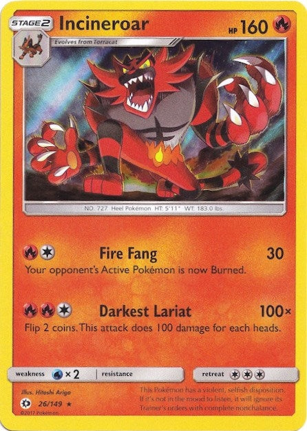 Image for Incineroar - 26/149 (Water Web Holo) (026/149) [Miscellaneous Cards & Products] - Pokemon