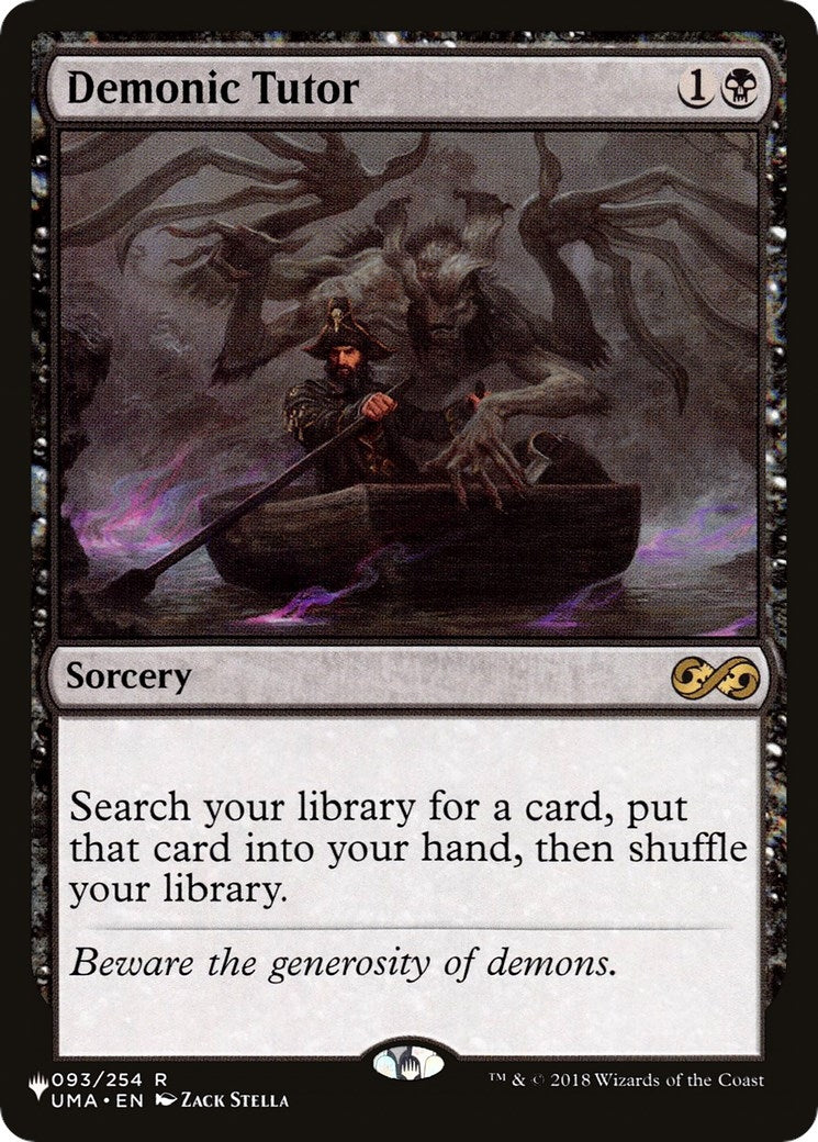 Image for Demonic Tutor (UMA) (093/254) [The List Reprints] - Magic: The Gathering