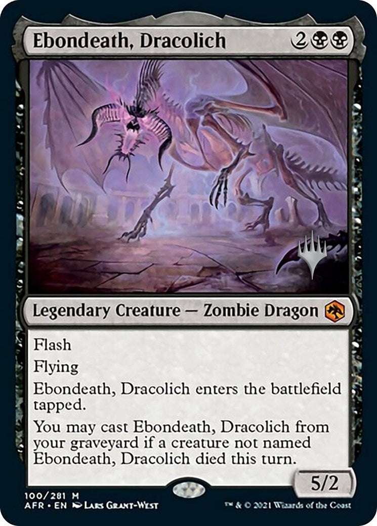 Image for Ebondeath, Dracolich (100) [Adventures in the Forgotten Realms] - Magic: The Gathering