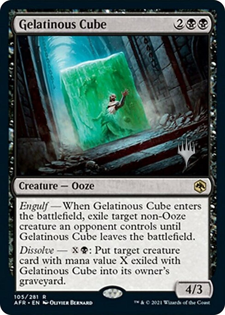 Image for Gelatinous Cube (105) [Adventures in the Forgotten Realms] - Magic: The Gathering