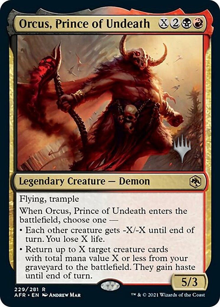 Image for Orcus, Prince of Undeath (229) [Adventures in the Forgotten Realms] - Magic: The Gathering