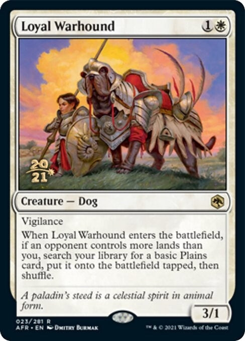 Image for Loyal Warhound (23) [Prerelease Cards] - Magic: The Gathering