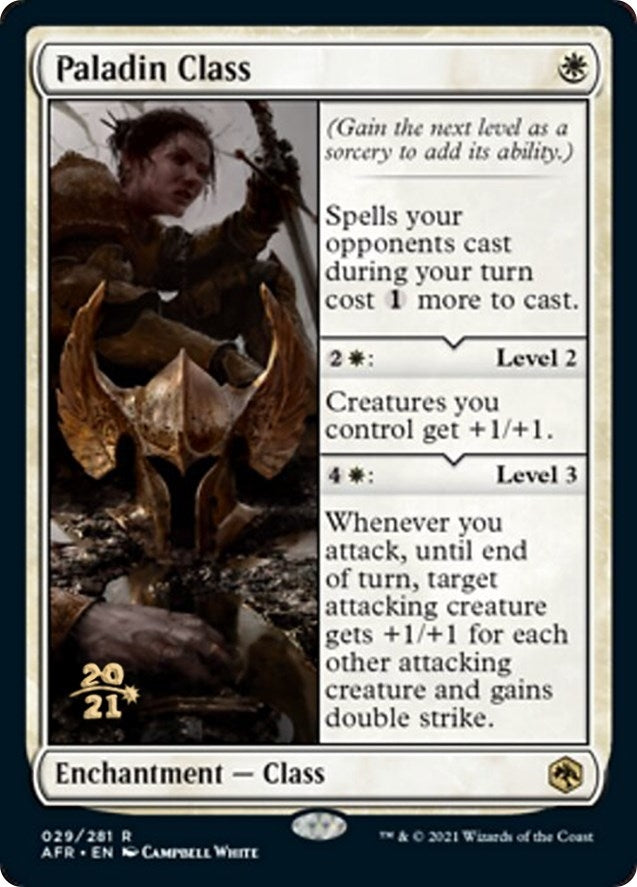 Image for Paladin Class (29) [Prerelease Cards] - Magic: The Gathering