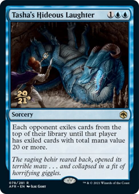Image for Tasha's Hideous Laughter (78) [Prerelease Cards] - Magic: The Gathering
