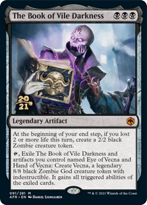 Image for The Book of Vile Darkness (91) [Prerelease Cards] - Magic: The Gathering