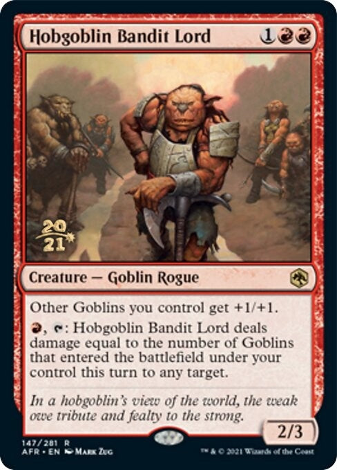 Image for Hobgoblin Bandit Lord (147) [Prerelease Cards] - Magic: The Gathering