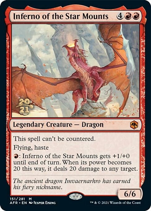 Image for Inferno of the Star Mounts (151) [Prerelease Cards] - Magic: The Gathering