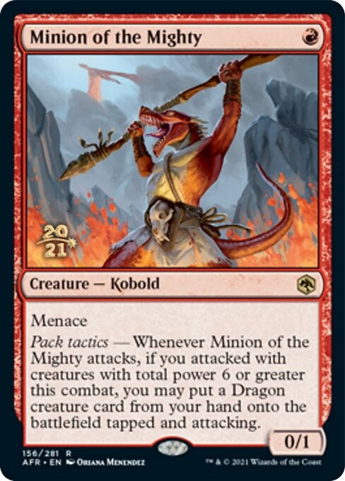 Image for Minion of the Mighty (156) [Prerelease Cards] - Magic: The Gathering