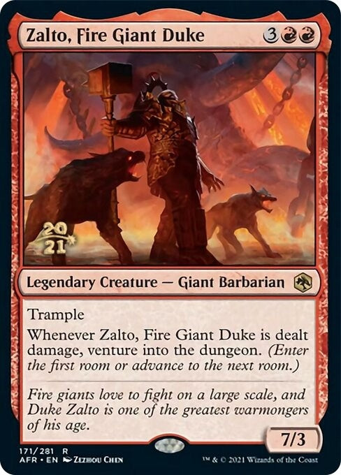 Image for Zalto, Fire Giant Duke (171) [Prerelease Cards] - Magic: The Gathering