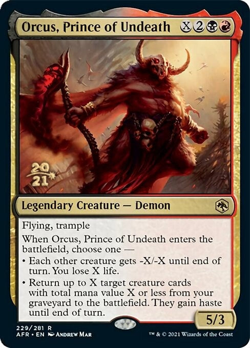 Image for Orcus, Prince of Undeath (229) [Prerelease Cards] - Magic: The Gathering