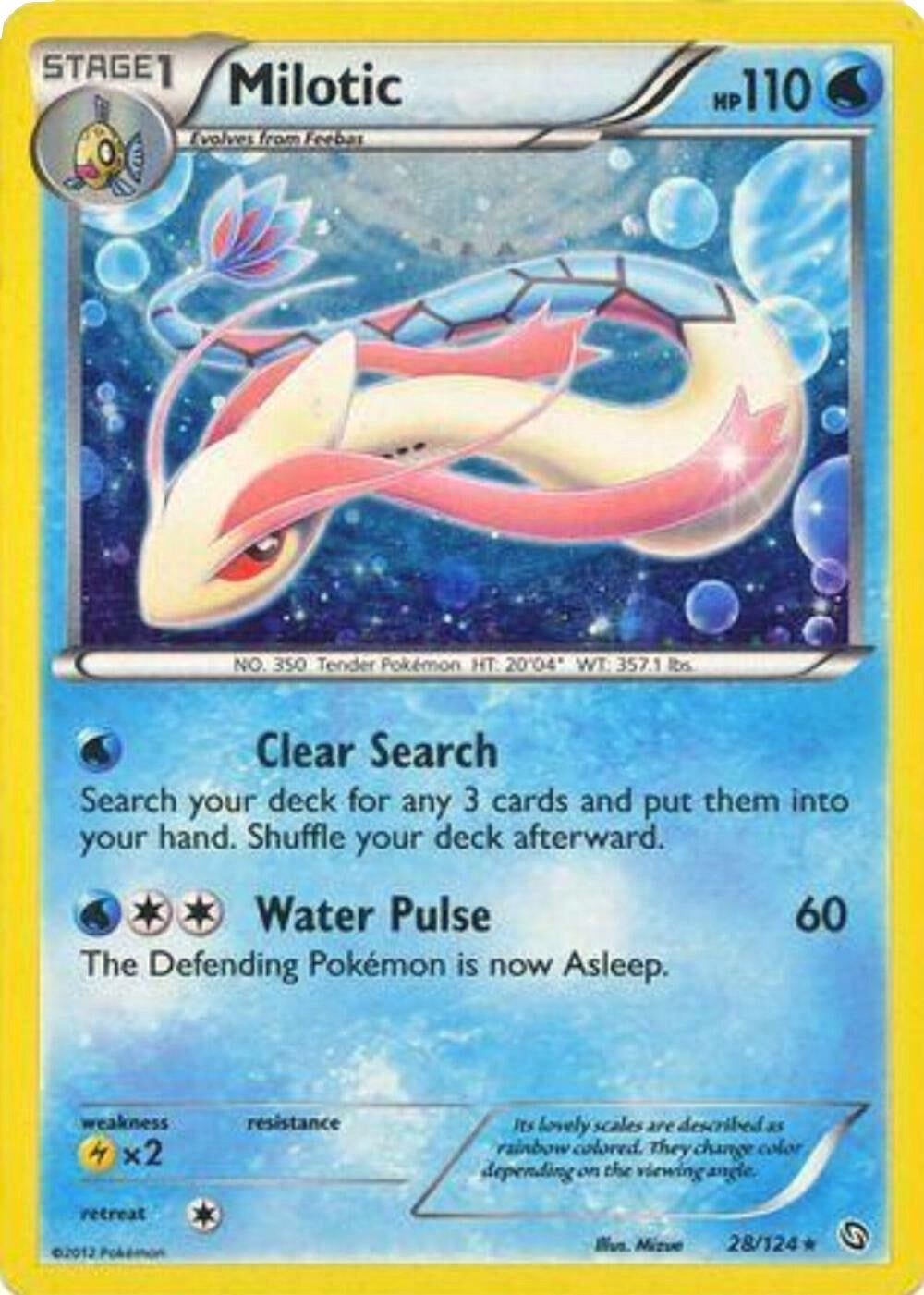 Image for Milotic - 28/124 (Cosmos Holo) (028/124) [Blister Exclusives] - Pokemon