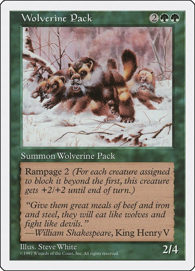 Image for Wolverine Pack [Fifth Edition] - Magic: The Gathering