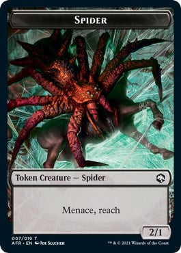 Image for Spider // Vecna Double-Sided Token (7 // 8) [Adventures in the Forgotten Realms] - Magic: The Gathering