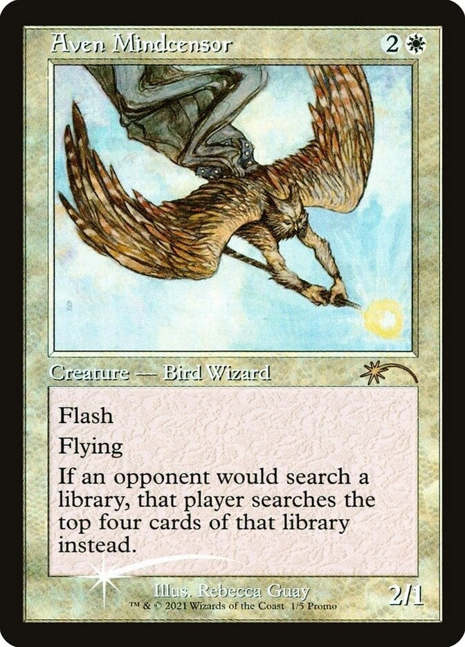 Image for Aven Mindcensor (Retro Frame) (1) [WPN & Gateway Promos] - Magic: The Gathering