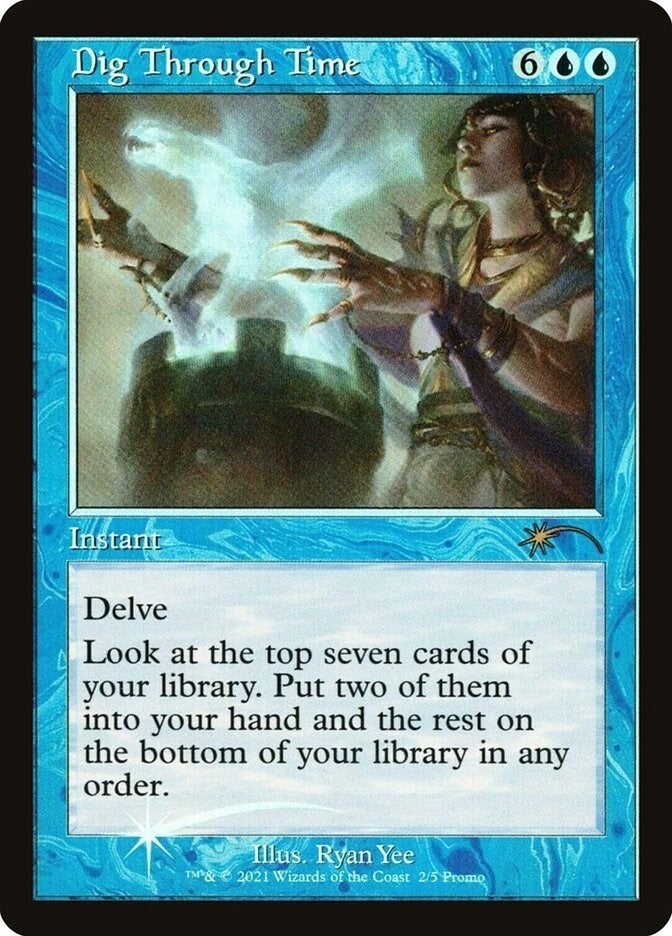 Image for Dig Through Time (Retro Frame) (2) [WPN & Gateway Promos] - Magic: The Gathering