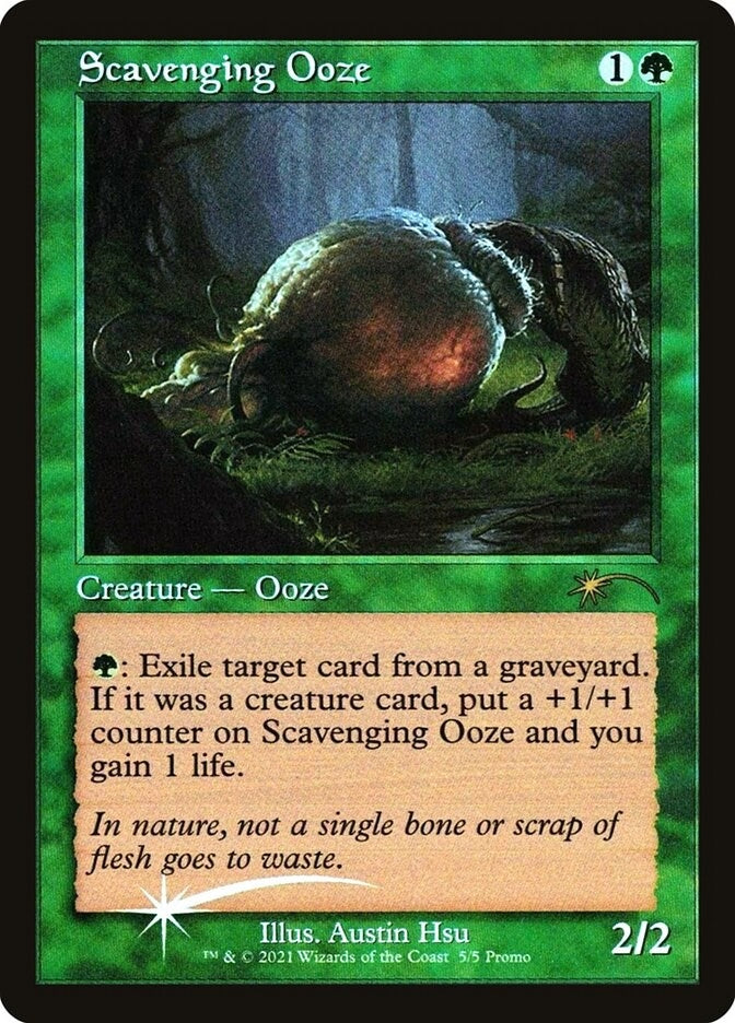 Image for Scavenging Ooze (Retro Frame) (5) [WPN & Gateway Promos] - Magic: The Gathering