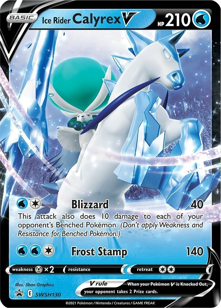 Image for Ice Rider Calyrex V - SWSH130 (SWSH130) [SWSH: Sword & Shield Promo Cards] - Pokemon