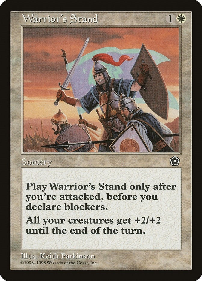 Image for Warrior's Stand [Portal Second Age] - Magic: The Gathering