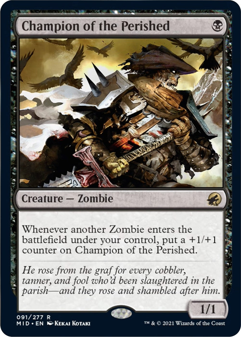 Image for Champion of the Perished (91) [Innistrad: Midnight Hunt] - Magic: The Gathering