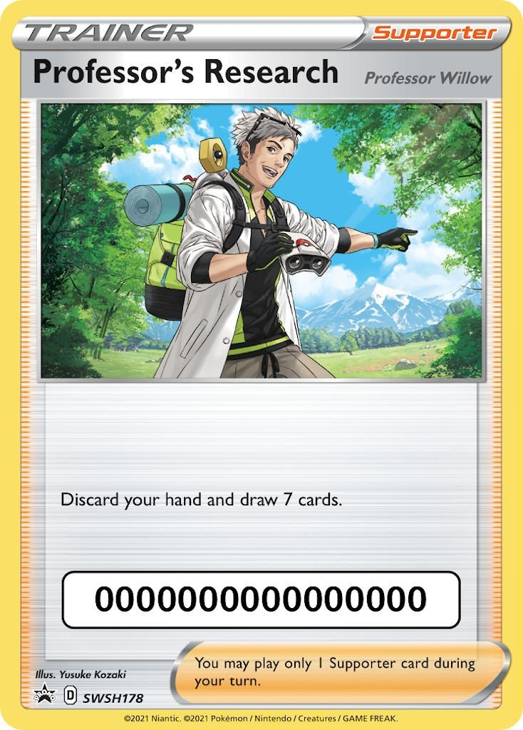 Image for Professor's Research - SWSH178 (with Pokemon Go Code) (SWSH178) [SWSH: Sword & Shield Promo Cards] - Pokemon