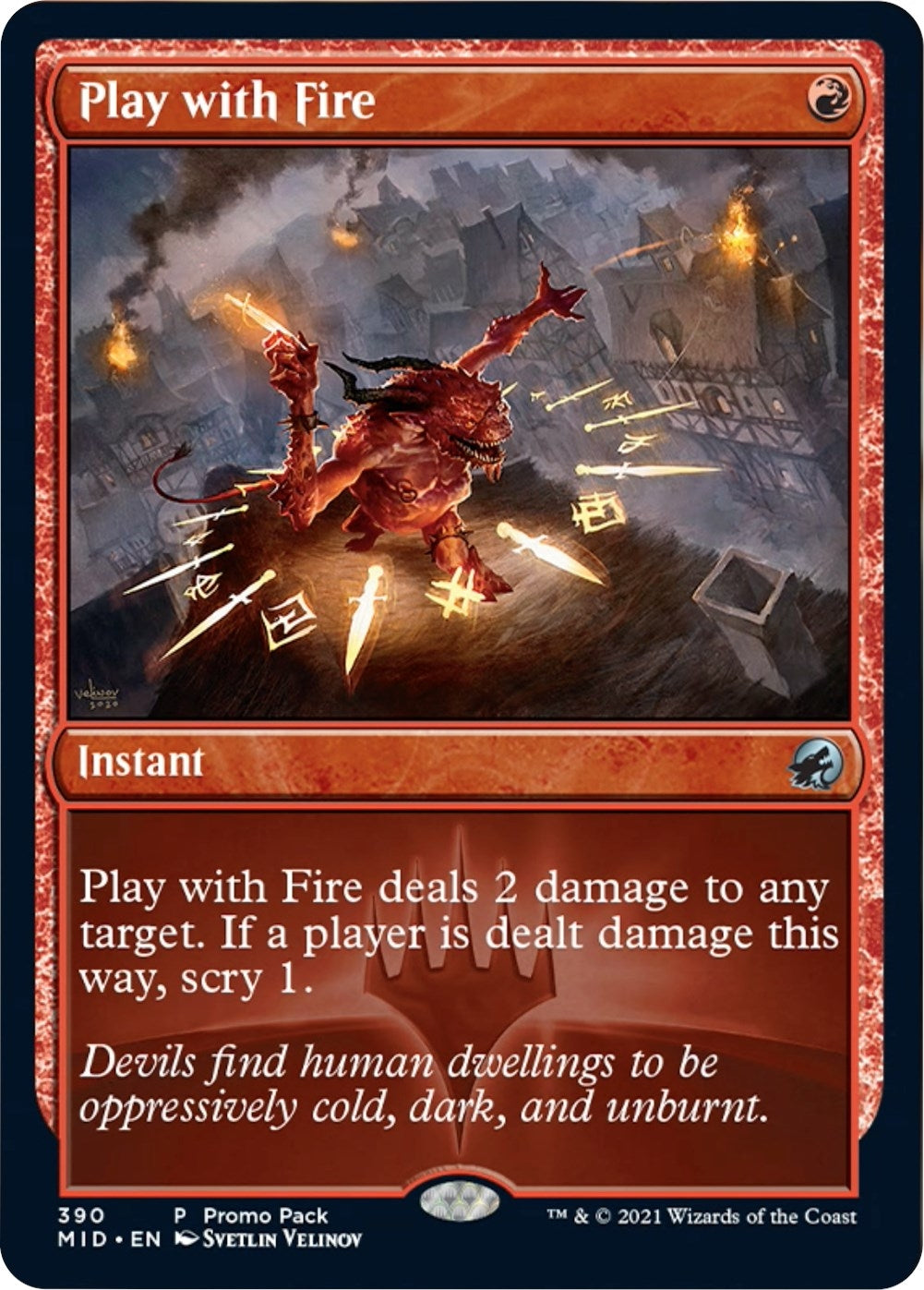 Image for Play with Fire (390) [Innistrad: Midnight Hunt] - Magic: The Gathering