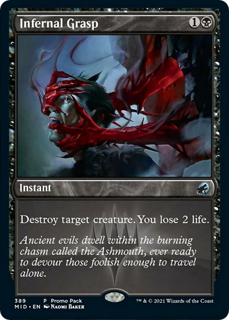 Image for Infernal Grasp (389) [Innistrad: Midnight Hunt] - Magic: The Gathering