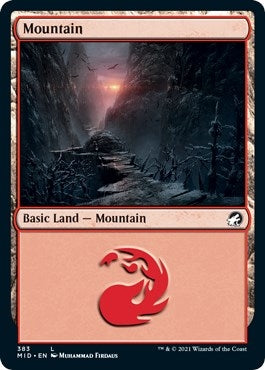 Image for Mountain (383) (383) [Innistrad: Midnight Hunt] - Magic: The Gathering