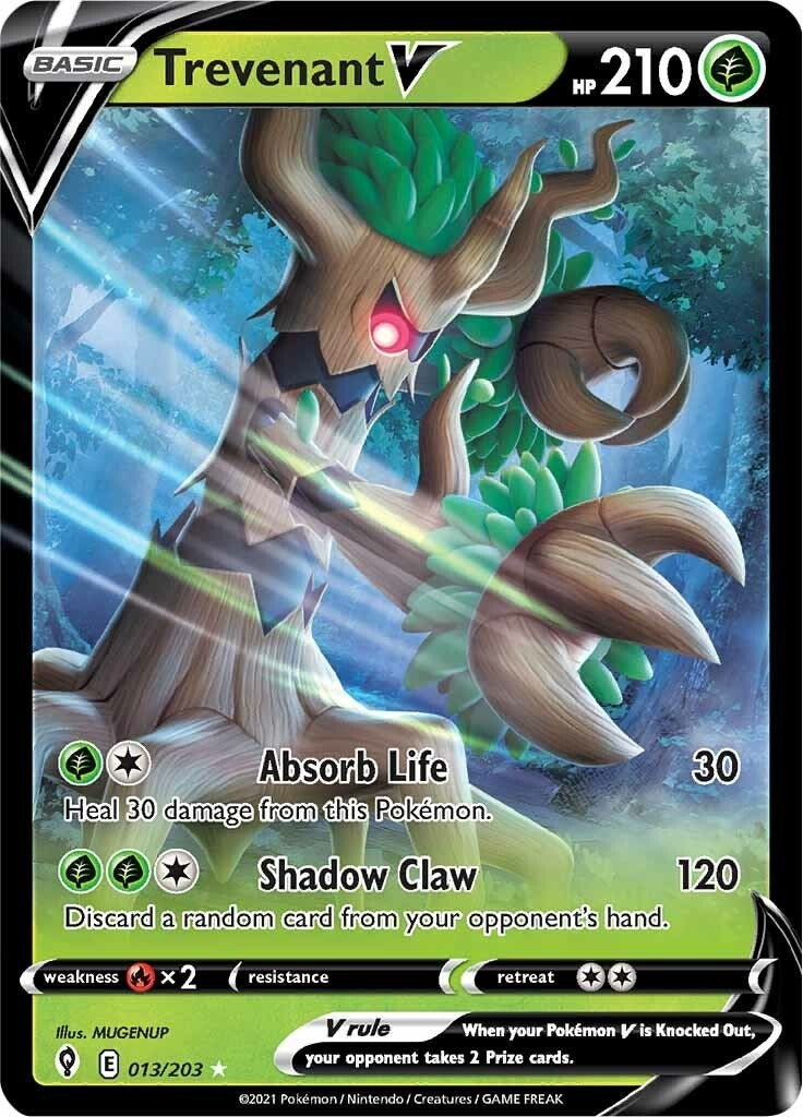 Image for Trevenant V (013/203) [SWSH07: Evolving Skies] - Pokemon