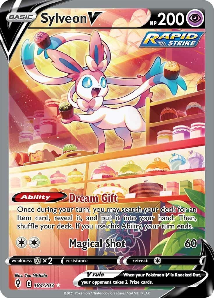 Image for Sylveon V (Alternate Full Art) (184/203) [SWSH07: Evolving Skies] - Pokemon