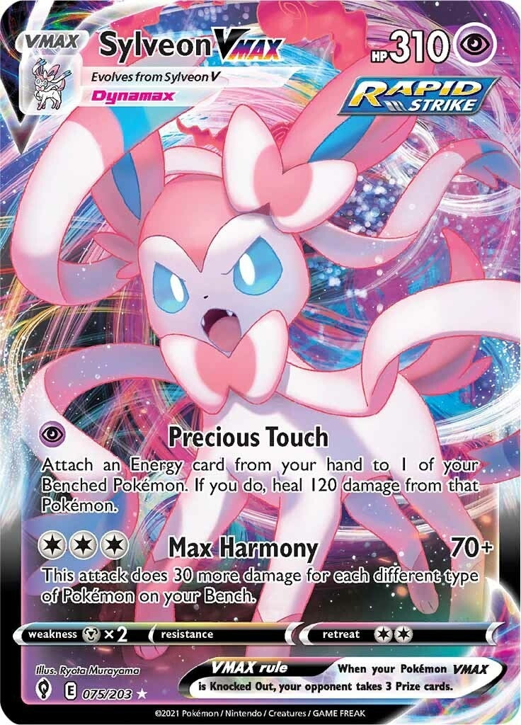 Image for Sylveon VMAX (075/203) [SWSH07: Evolving Skies] - Pokemon